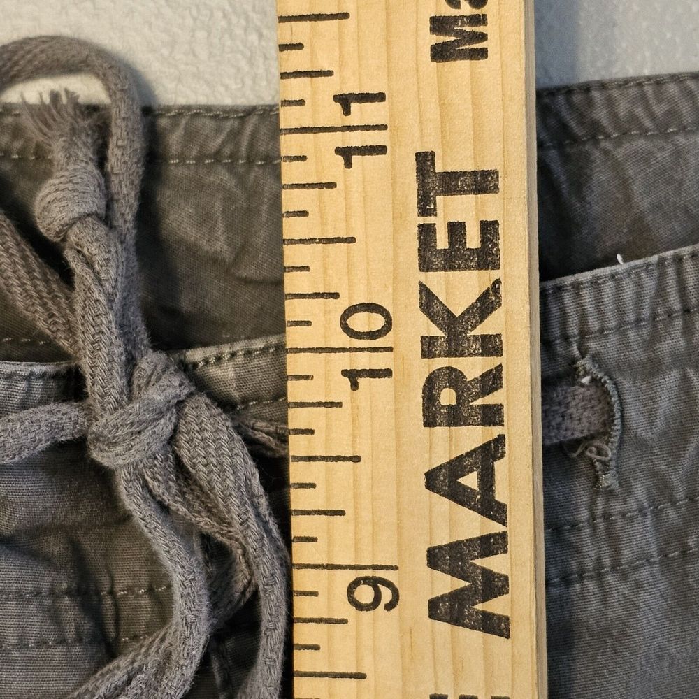 RALPH Ralph Lauren Vintage Capri Pants Pockets Logo Drawstring Green Cotton‎ 12 - Picture 15 of 16